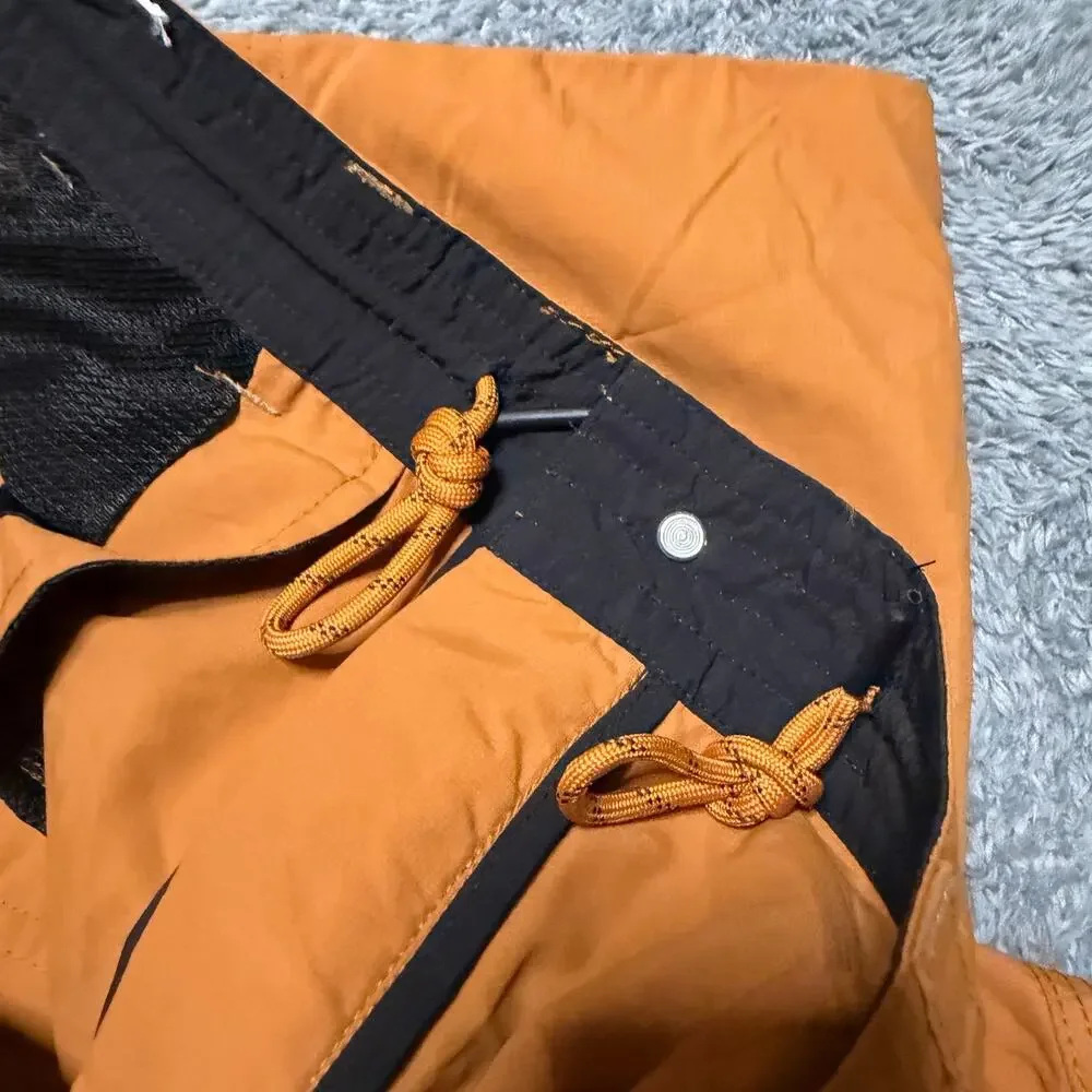 Howler Brothers Horizon Hybrid Shorts Mens 35 Orange Quick Dry Hiking Drawstring